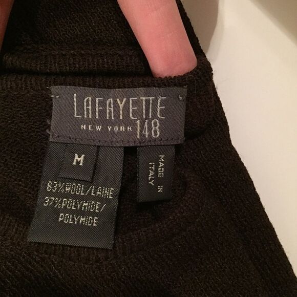Lafayette 148 New York M brown Wool blend sweater - Picture 3 of 7
